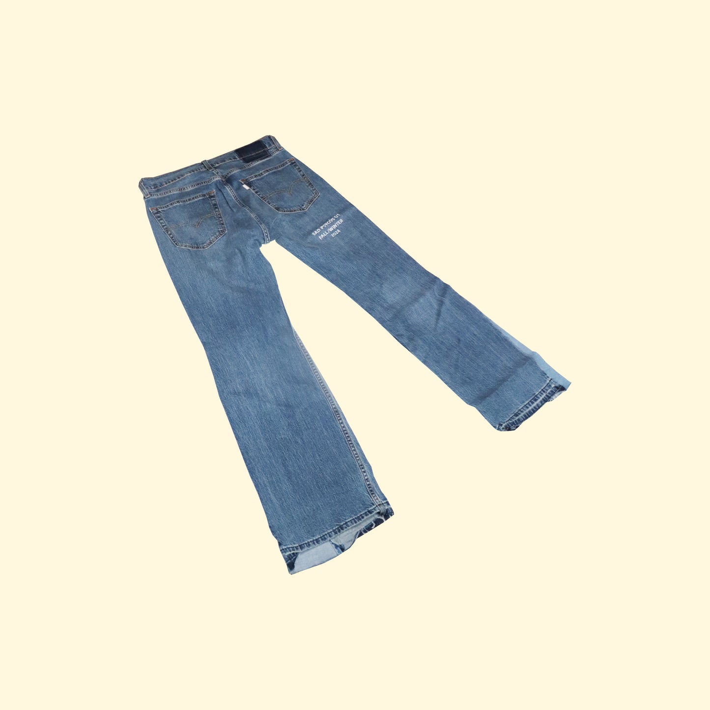 'REWORKED' DENIM PANTS