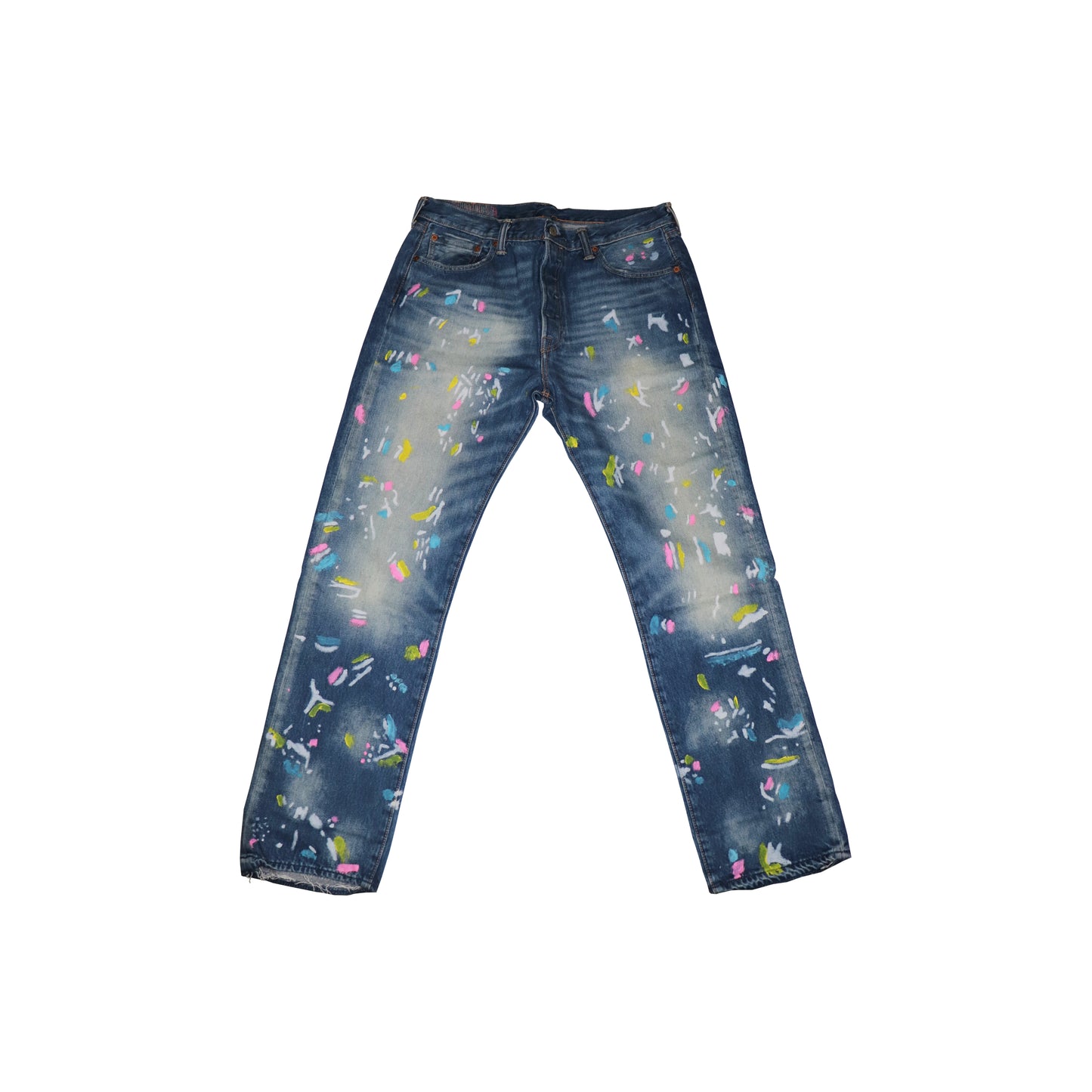 'COTTON CANDY PAINTER' DENIM PANTS