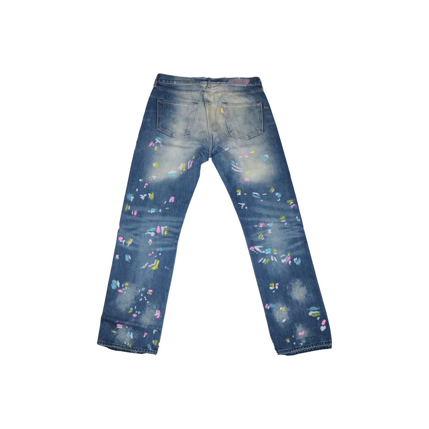 'COTTON CANDY PAINTER' DENIM PANTS