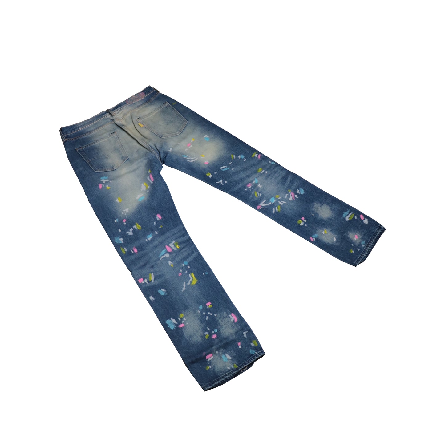 'COTTON CANDY PAINTER' DENIM PANTS