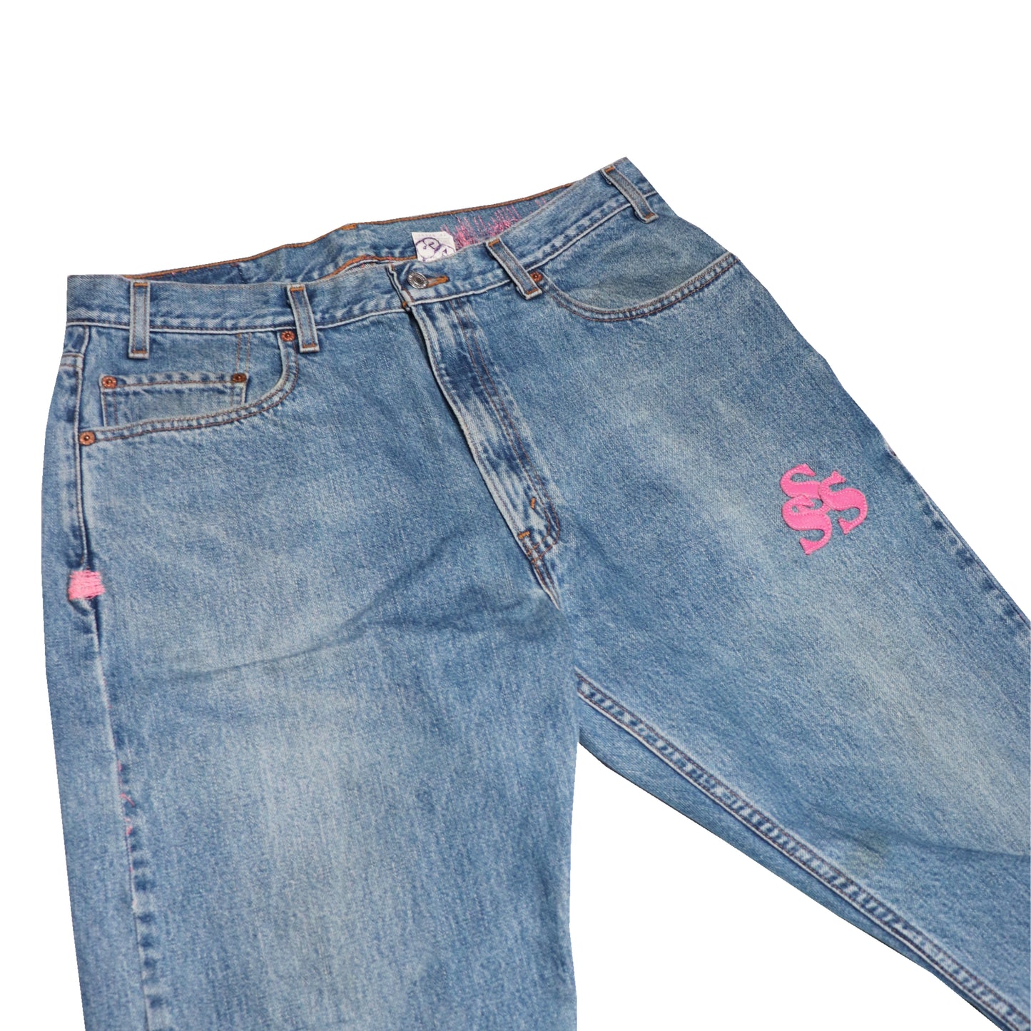 'CEMETERY PATCH' DENIM PANTS