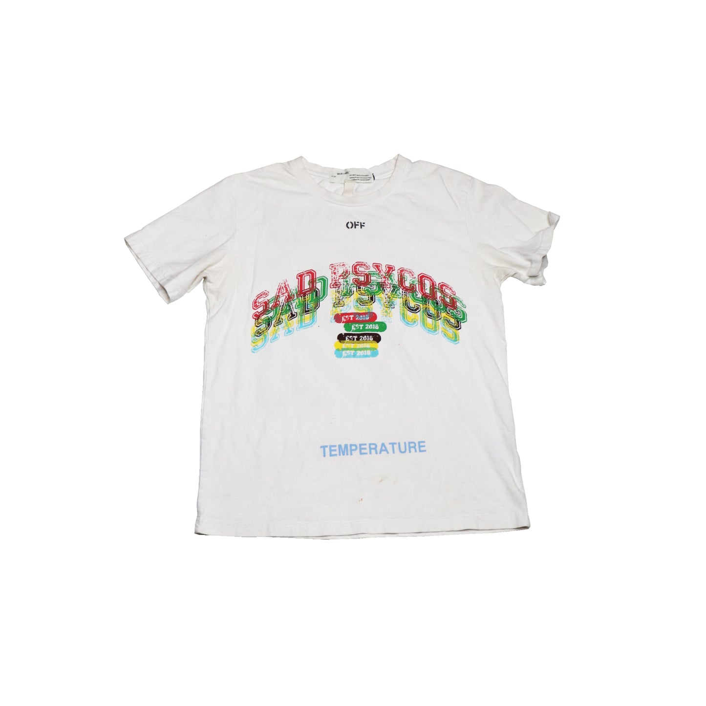 'MULTI LOGO' OFF WHITE TEE