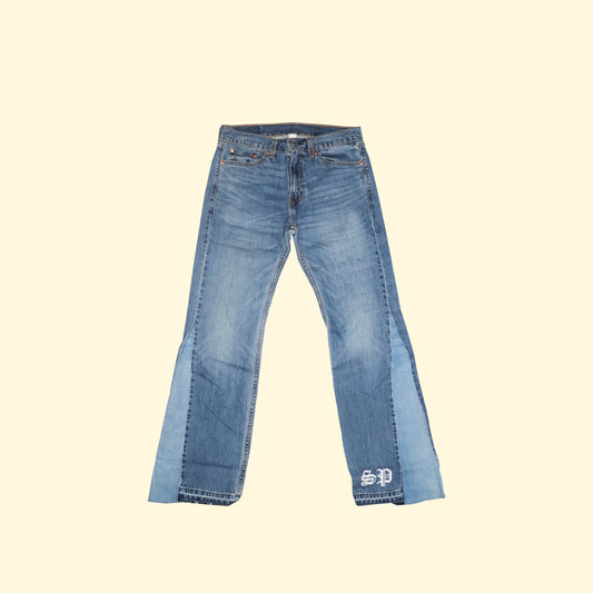 'REWORKED' DENIM PANTS